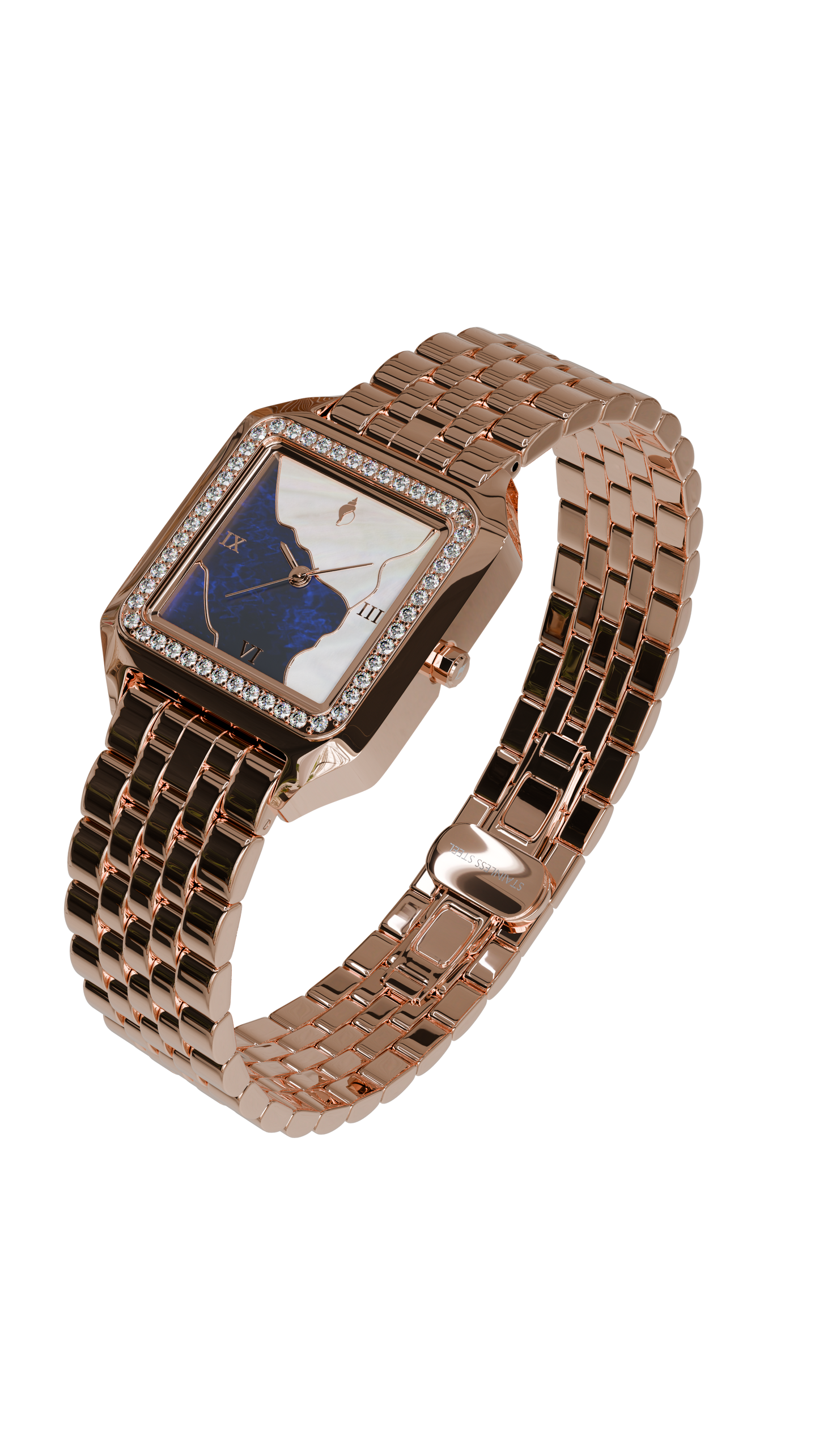 ARK - ROSE GOLD BLUE PEARL & WHITE PEARL