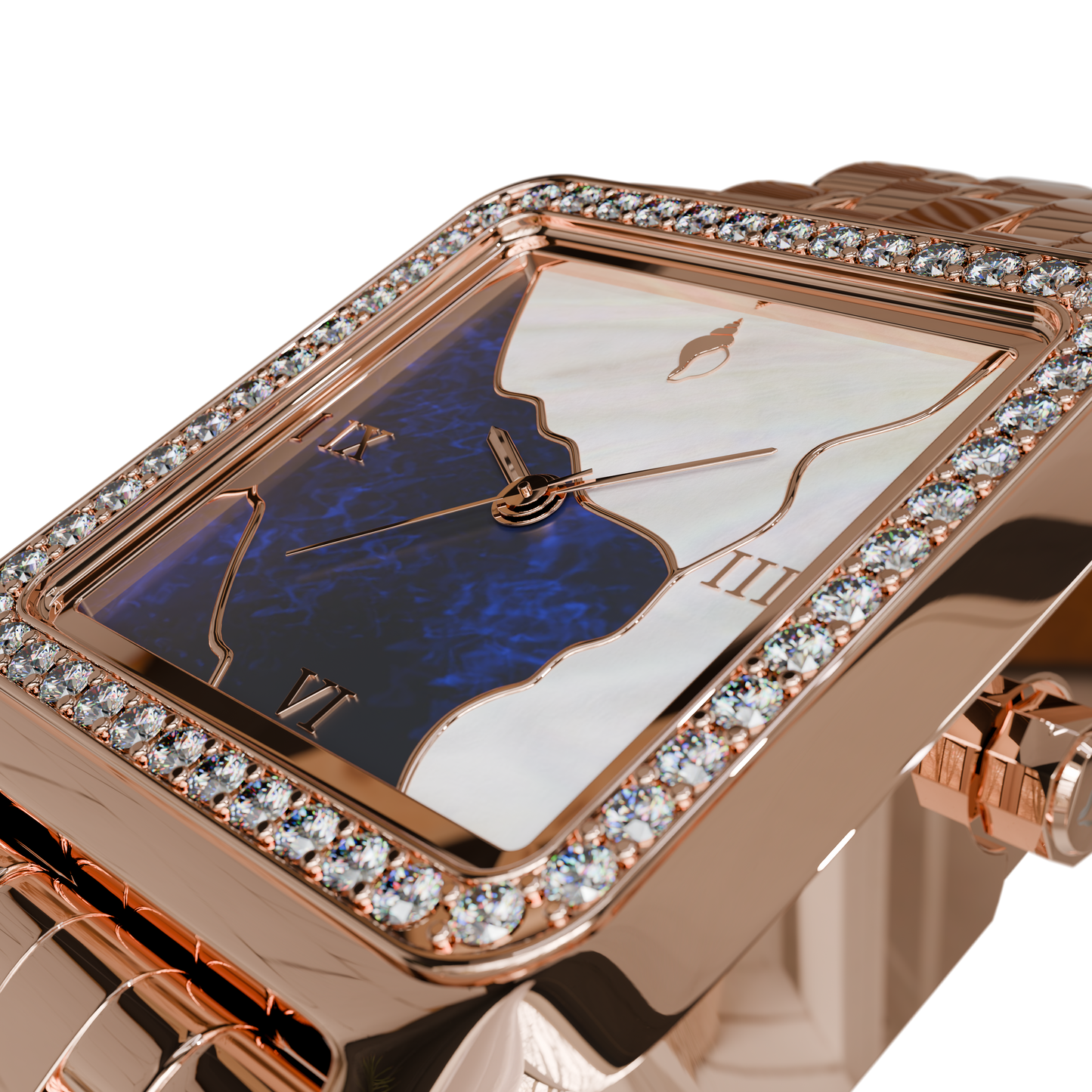 ARK - ROSE GOLD BLUE PEARL & WHITE PEARL