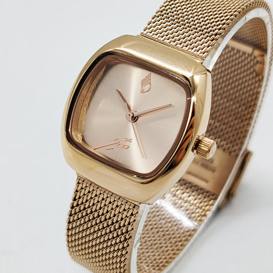 Loona compact- rose gold- sunray